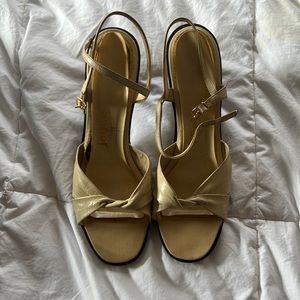 1978 Joyce open toe strappy heels